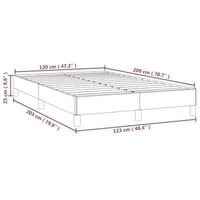 Bedframe kunstleer wit 120x200 cm