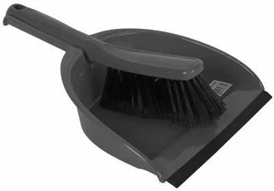 Stoffer en blik kunststof grijs Talen Tools - Talentools