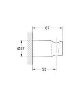 Grohe Rainshower wandhouder zonder roset Chroom - thumbnail