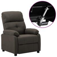 Fauteuil verstelbaar elektrisch stof taupe - thumbnail