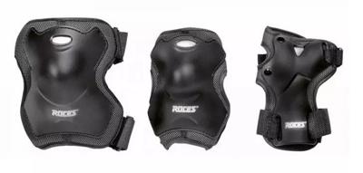 Roces - super skatebescherming 3-pack - knie, pols & elleboog - volwassenen - zwart - maat l