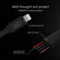GC Lightning | 25cm USB Kabel Cable Snellaadkabel voor Apple iPhone 13 12 11 SE Pro/Max | iPhone X XR XS Max | iPhone 8 7 Plus | iPhone 6 6S 5 5C 5S Plus | iPad Air/Pro/Mini | iPod Nano/Touch - thumbnail