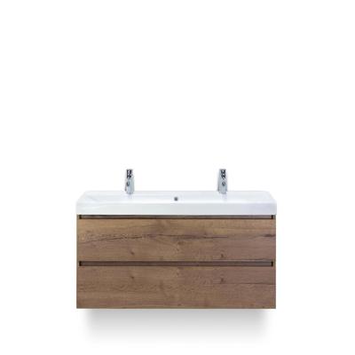 Maxx XL Badmeubelset 120 cm - Tabacco - Wastafel Just Enkel 2 kraangaten