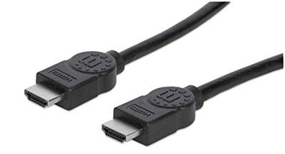 Manhattan 323239-CG HDMI-kabel HDMI Aansluitkabel HDMI-A-stekker, HDMI-A-stekker 5.00 m Zwart 4K UHD, Audio Return Channel (ARC)