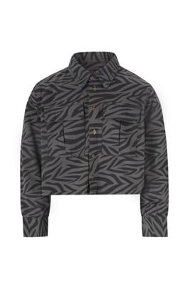 Like Flo winter overshirt meisjes teens - grijs - Cassy - kort - grote zakken