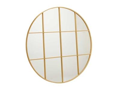 Wandspiegel Cirkelvormig Gouden Metaal (100 x 2,5 x 100 cm)