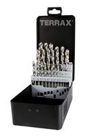 Borenset TERRAX Doosje DIN 338 25 Onderdelen (25 Stuks) - thumbnail