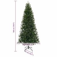 Kunstkerstboom met 300 LED met standaard Groen 180 cm PE en PVC - thumbnail
