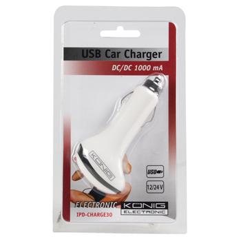 USB autolader 12-24V (naar 5V 1A) - thumbnail