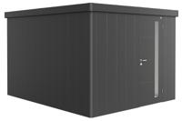 Biohort Neo 4C metalen tuinhuis enkele deur donkergrijs 292x348 cm- Plat dak- Metaal- Biohort - thumbnail