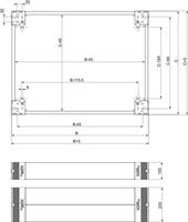 Schneider Electric NSYSPF4100 NSYSPF4100 (b x h) 400 mm x 100 mm Grijs 1 stuk(s) - thumbnail