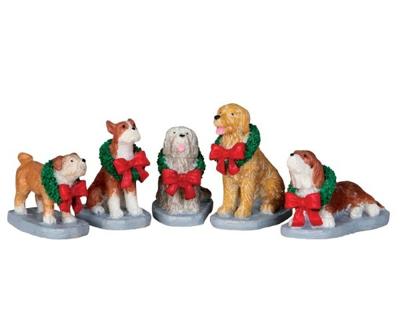 Lemax christmas pooch s/5 kerstdorp figuur type 3 2013
