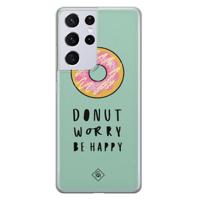 Samsung Galaxy S21 Ultra siliconen hoesje - Donut worry - thumbnail
