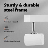 VidaXL Plafondspot met schijnwerpers wit 26 x 6,5 x 11,5 cm metaal - thumbnail