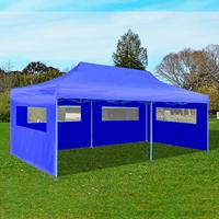 Partytent pop-up inklapbaar 3x6 m blauw - thumbnail