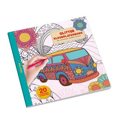Glitter kleurplaten boek - Road trip - Overig (8712048319724)