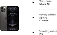 Apple iPhone 12 Pro, 128GB, Graphite (Renewed) - thumbnail
