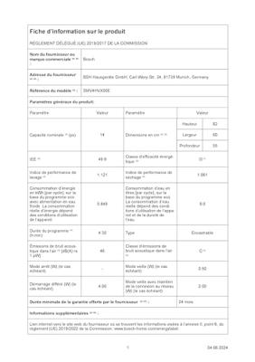 BOSCH SMV4HVX00E Serie 4 Inbouw Vaatwasser BOSCH SMV4HVX00E Serie 4 Inbouw Vaatwasser