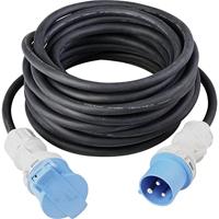 Sygonix SY-5244052 Stroom Verlengkabel 16 A Zwart 10 m H07RN-F 3G 2,5 mm² Weerbestendig, Geschikt voor buiten - thumbnail