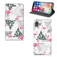 Apple iPhone Xr | Hoesje maken | Flamingo Triangle - thumbnail