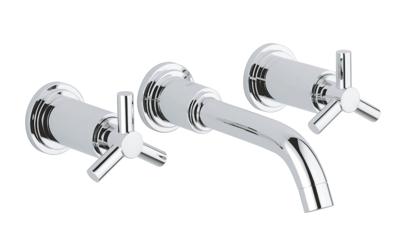 Grohe Atrio driegats wastafelkraan chroom S-Size