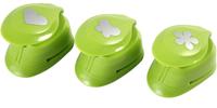 Creativ Company Ponsen set, bloem, vlinder, hart, afm 25 mm, 3 stuk/ 1 doos - thumbnail