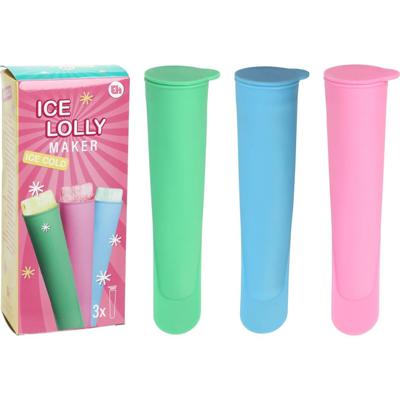 Excellent Houseware Ijslollymaker siliconen 3-delig