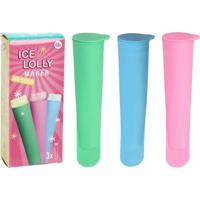 Excellent Houseware Ijslollymaker siliconen 3-delig - thumbnail