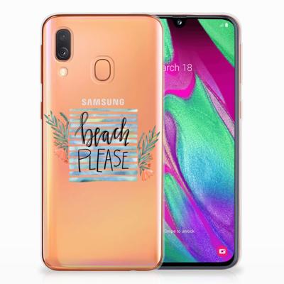 Samsung Galaxy A40 Telefoonhoesje met Naam Boho Beach