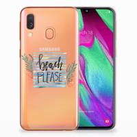 Samsung Galaxy A40 Telefoonhoesje met Naam Boho Beach - thumbnail