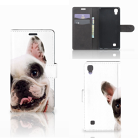 LG X Power Telefoonhoesje met Pasjes Franse Bulldog - thumbnail