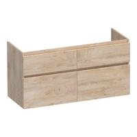 Brauer Delight - Onderkast - 120 cm - met 4 Softclose Lades Greeploos en 2 Sifon Uitsparingen - Forest Wheat - thumbnail