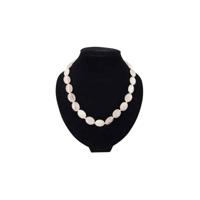 Edelstenen Ketting Roze kwarts Ovaal - thumbnail