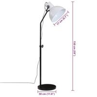 VidaXL Vloerlamp 25 w e27 30x30x90-150 cm wit - thumbnail