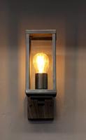 ECO-Light KARO 2100112 Buitenlamp (wand) E27 Zwart, Hout - thumbnail