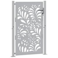 Poort met golfontwerp 105x155 cm weervast staal - thumbnail