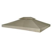 VidaXL Vervangend tentdoek prieel 310 g/m² 3x4 m beige - thumbnail