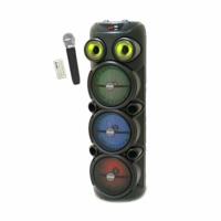 Lichtgevende karaoke-luidspreker - INOVALLEY - KA129-XXL - Bluetooth V5.0 - 90 cm - 1000 W - 3 x 8''-luidsprekers - Draadloze microfoon inbegrepen - thumbnail