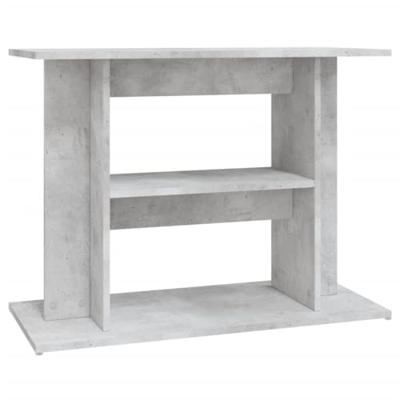 VidaXL Aquariumstandaard 80x35x60 cm bewerkt hout betongrijs - thumbnail