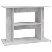 VidaXL Aquariumstandaard betongrijs 80x35x60 cm bewerkt hout - thumbnail
