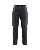 Blåkläder Dames Service werkbroek stretch 71401141 | Marineblauw | Maat 40 - 7330509684429 - thumbnail