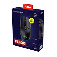 Trust GXT110 FELOX WIRELESS Muis Zwart - thumbnail