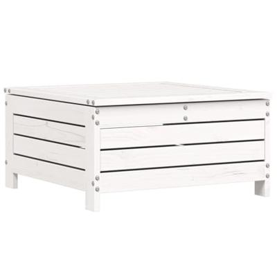 7-delige Loungeset massief grenenhout wit