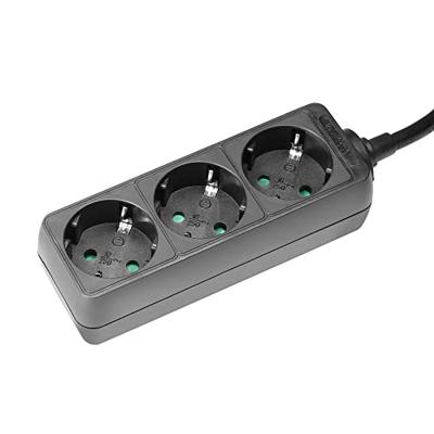 Adam Hall 8747X3M3 3-weg stekkerdoos 3m kabel