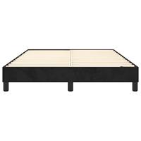 Bedframe zonder matras 140x190 cm fluweel zwart - thumbnail