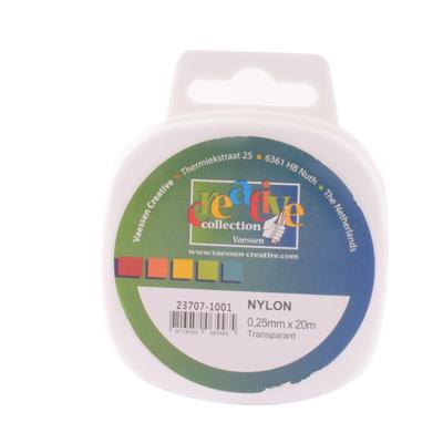 Vaessen Creative • nylon draad 0,25mmx20m transp.