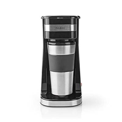 1-Kops Koffiezetapparaat | Dubbelwandige Reisbeker | 0,42 L | Zwart 1-Kops Koffiezetapparaat | Dubbelwandige Reisbeker | 0,42 L | Zwart