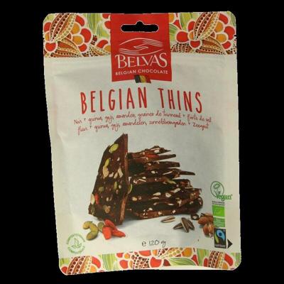 Belvas Thins puur goji amandel bio 120 Gram