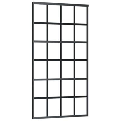 VidaXL Schuifdeur 102x205 cm esg-glas en aluminium zwart