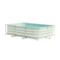 Swim Essentials luxe groen gestreept zwembad, 300x200x75cm - thumbnail